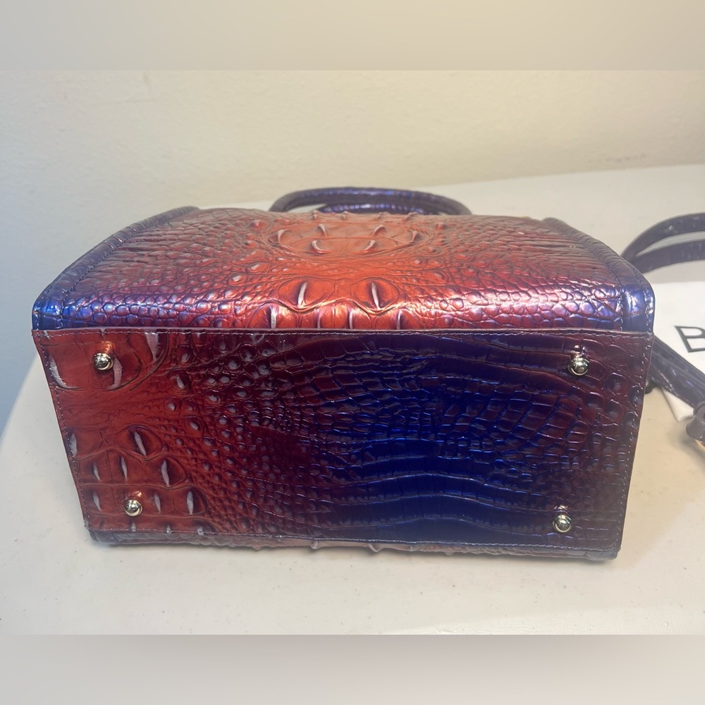 Brahmin small Caroline Multicolor Crocodile Embossed Satchel - Picture 6 of 6
